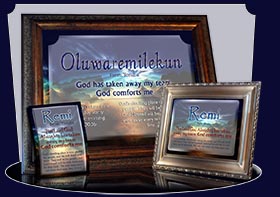 PC-SS10, Name Meaning Card, Wallet Sized, with Bible Verse, personalized, remi night sunset