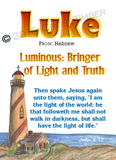 PC-LH08, Name Meaning Card, Wallet Sized, with   Bible Verse