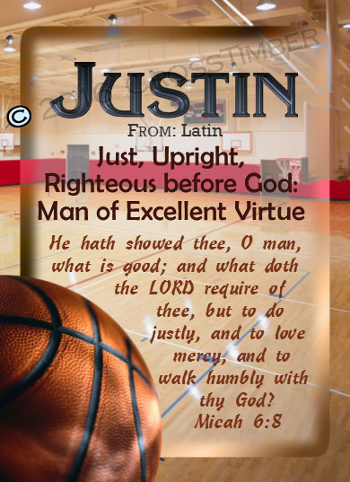 PC-SP04, Name Meaning Card, Wallet Sized, with   Bible Verse