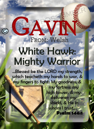 PC-SP07, Name Meaning Card, Wallet Sized, with   Bible Verse