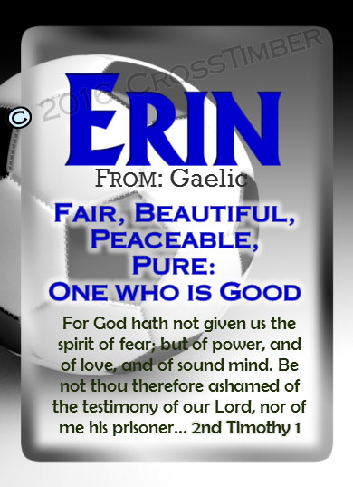 PC-SP08, Name Meaning Card, Wallet Sized, with   Bible Verse